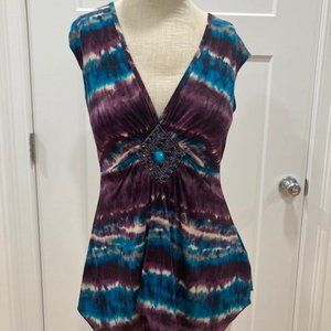 Embellished Tie Dye Top - VENUS
